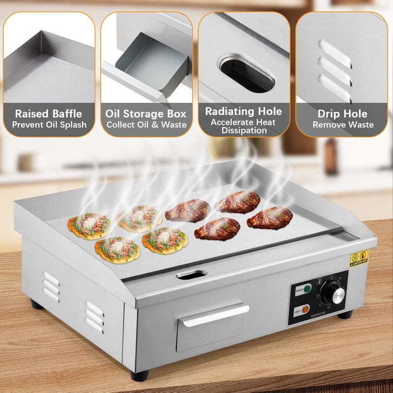 Stainless Steel Griddle, 30.5cm x 53.3cm
