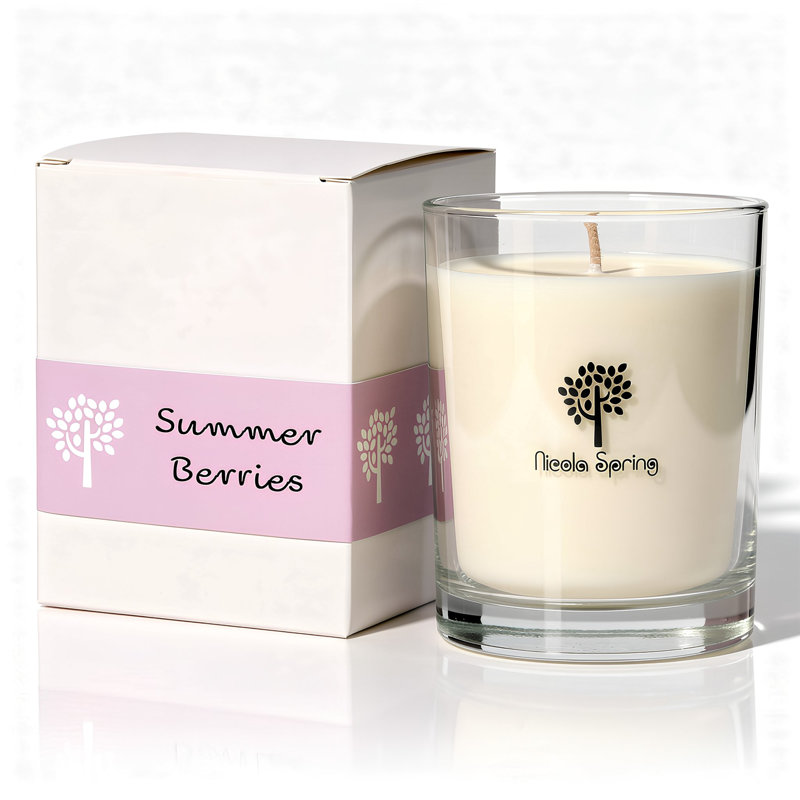 Nicola Spring 160g Summer Berries Soy Wax Candle - Fruity Fresh Jar