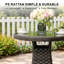Wicker Round Outdoor Dining Table-1868821356