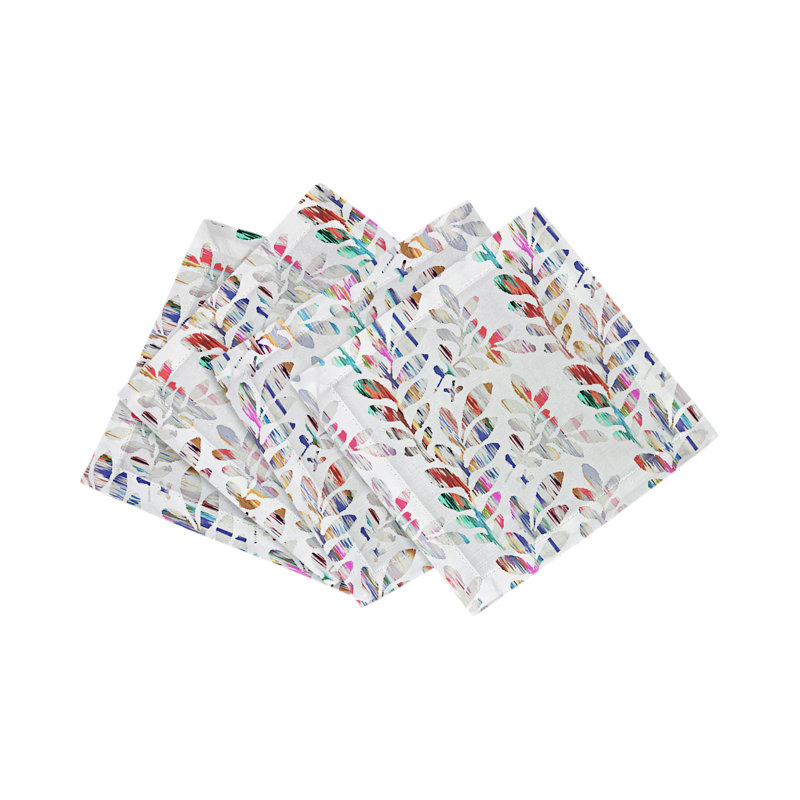 Tuileries Cotton Sateen Cocktail Napkins, Champagne