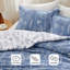 Ensemble d'édredon réversible à motif floral Best vendeur, 89 g / m²-106246832-116745447