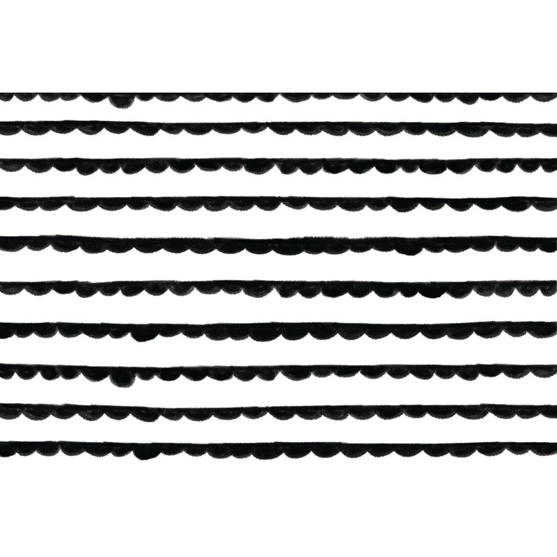Half Moon Pattern - Wrapped Canvas Painting, 30cm H x 46cm W x 3.8cm D