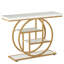 Console 41,3 po, table d'entrée industrielle à 4 niveaux avec base circulaire
