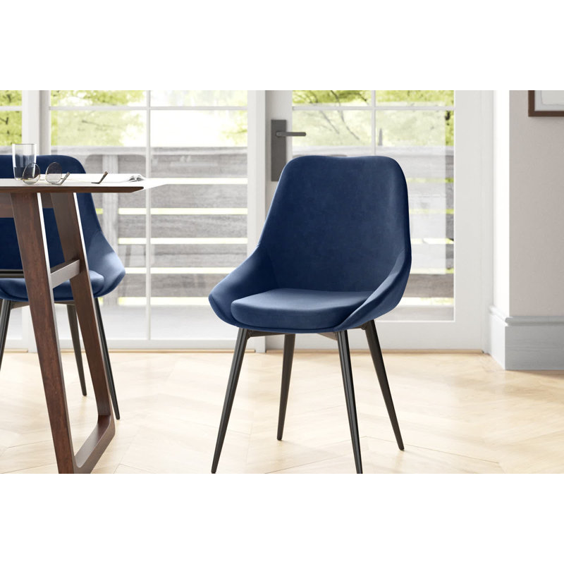 Rocio Upholstered Dining Chair, Blue
