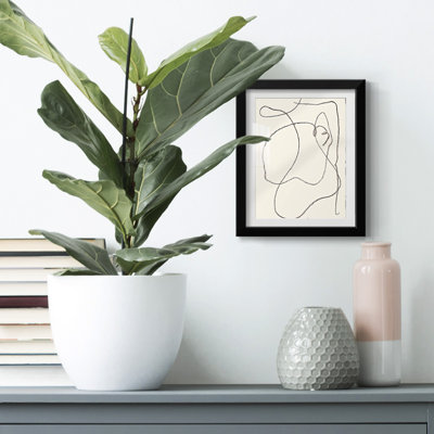 «Ethereal Umber I», peinture encadrée sur papier