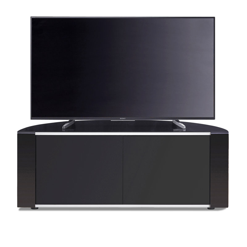 Irving Unfinished TV Stand for TVs up to 50", Gloss Black