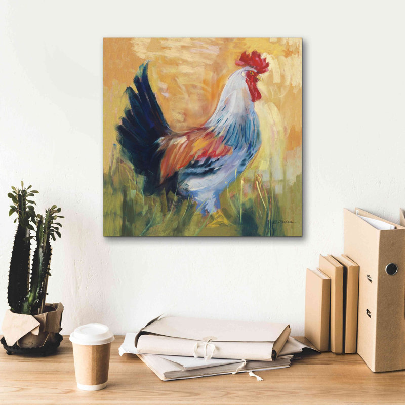 Avelines Horace sur toile par Carol Rowan, H 18 po x l 18 po x P 0,75 po