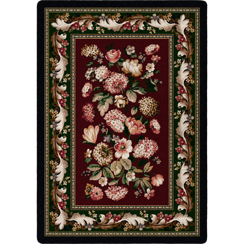 Almine Floral Rug, Oval 5'4" x 7'8"