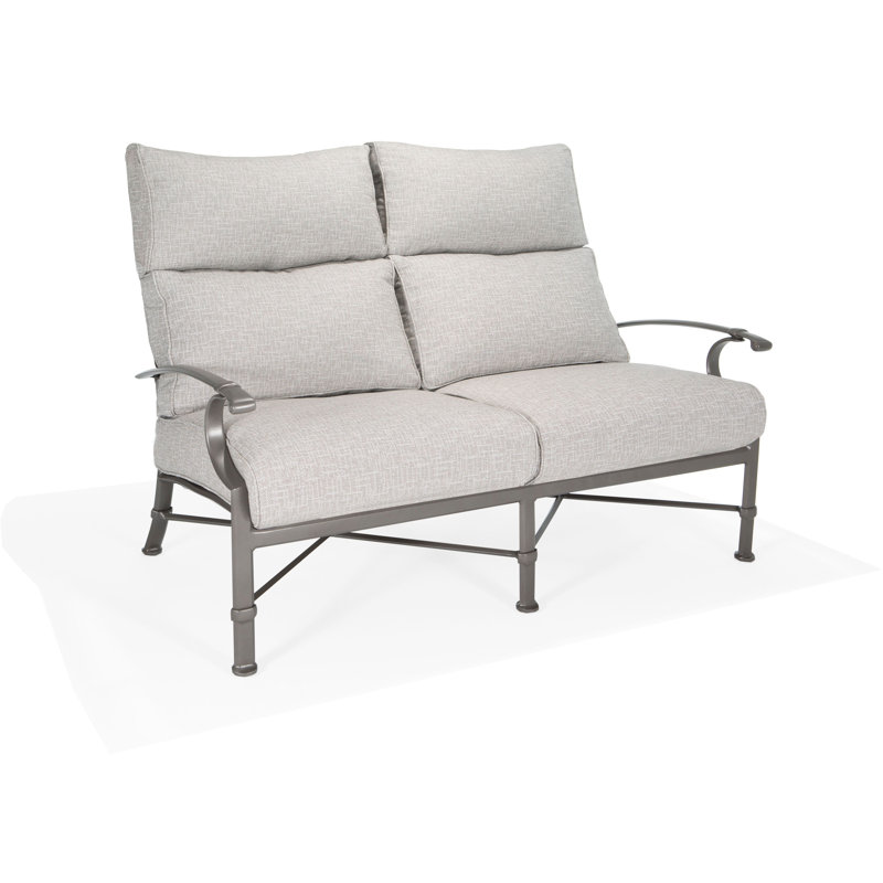 Manor 55.5'' Wide Straight Aluminum Loveseat