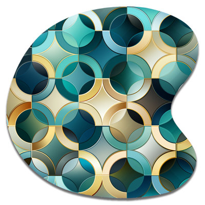 Hendrix - Irregular Shape Geometric Metal Art, Asymmetrical Metal Wall Sculpture Print