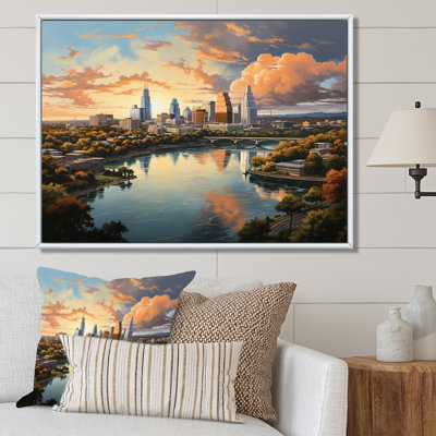 Austin Dynamic Cityscape IV - Austin Framed Wall Art