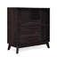 Armoire Mid-Century moderne en faux bois -, hauteur de 38,43 po, intérieur spacieux avec tiroir de rangement en bois chic, largeur de 35,42 po, tablettes et poignées-1661547654