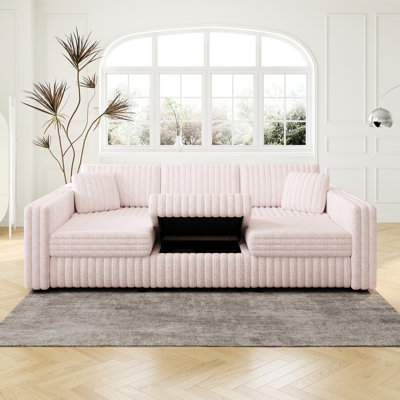 106,3 po. Rose avec relevage hydraulique. Élégant et pour le salon. Tissu en forme de U 6. Rose. Confortable et tendance. Matériaux pour la chambre à coucher
