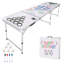 VEVOR White 240cm L Beer Pong Table