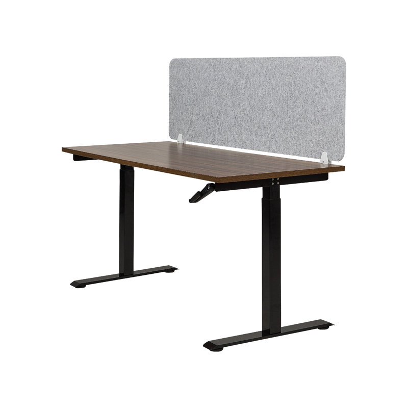 Poviones Desk Dividers, Grey, 50cm x 160cm W x 1cm D