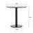 Round Commercial Seamless Surface Tabletop with Table Height Base-1004863317-1004863401