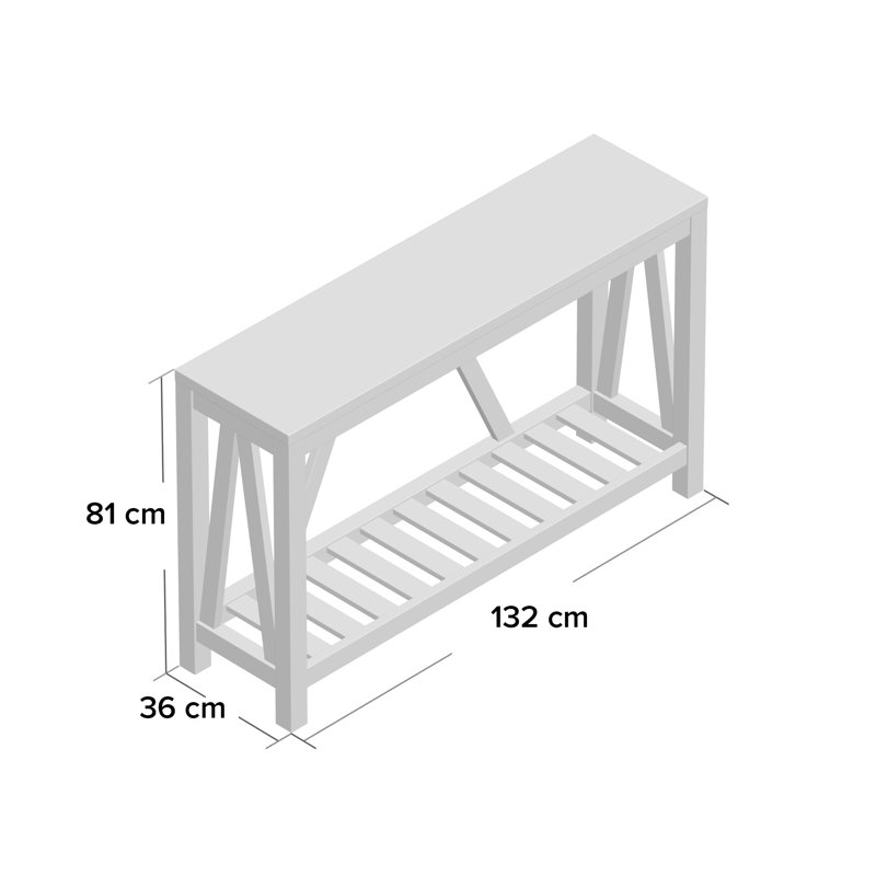 Braemar Console Table, Grey Wash