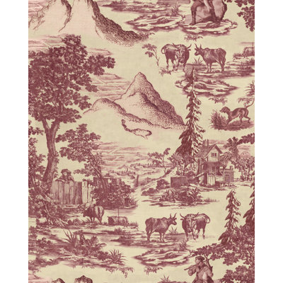 Tyrol Apres-Ski Home Toile Wallpaper Roll