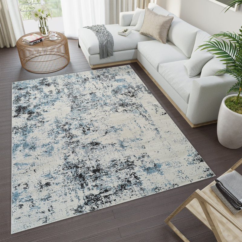 Hardan Power Loom High-Low Area Rug, Rectangle 7'10" x 10'1"