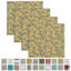Serviettes de table 100% coton à imprimé multicolore-1948621618