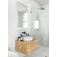 Radius Corner Bathroom / Vanity Mirror with Shelves-525843739