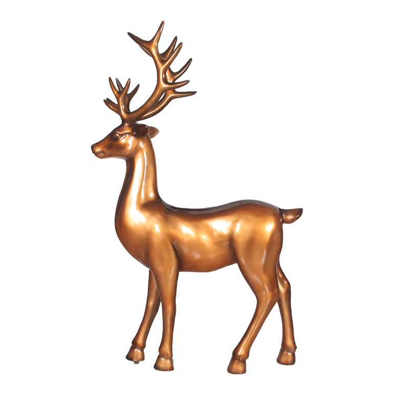 Statues de cerf debout [cuivre]