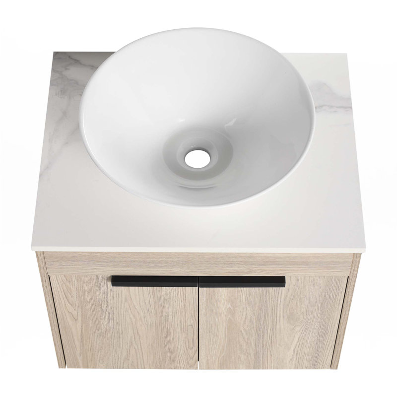 Ensemble de meuble-lavabo mural, 24"