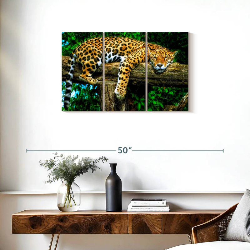 Sleepy Jaguar, 20" H x 33" W