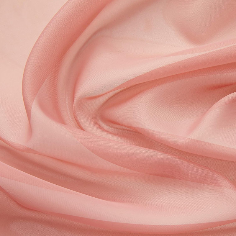 Daxin Sheer Voile Rod Pocket Curtain Panels, 54" W x 84" L, Blush Pink