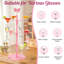 Porte-verres à vin, étagère à boissons à champagne, support à arbre à cocktail avec base robuste, étagère à vin à 3 niveaux pour présentation, décoration de bar, fête de mariage