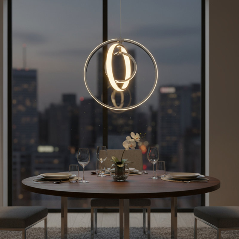 Mitchelton 3 - Light Dimmable LED Geometric Chandelier