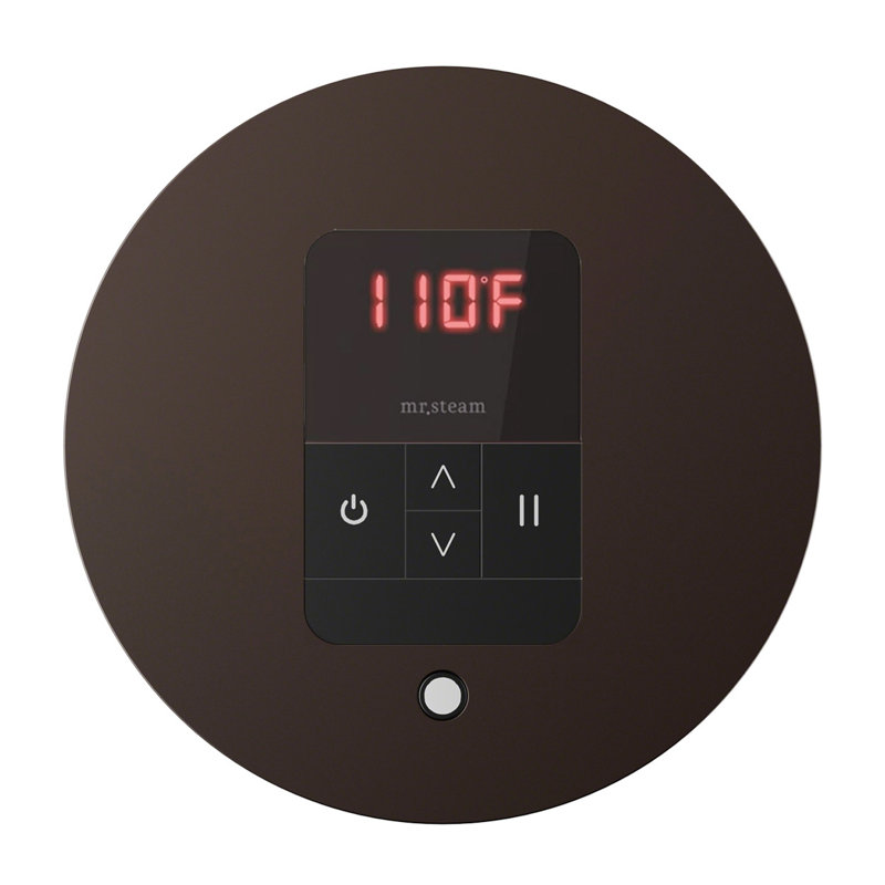Thermostat rond itempo, Bronze huilé