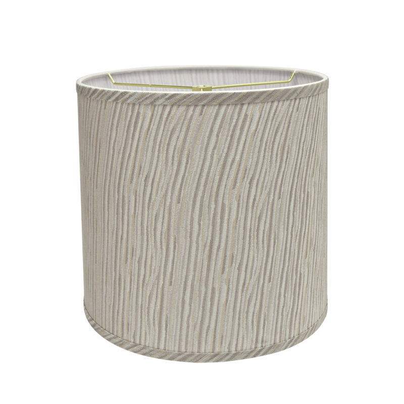 12'' H Textured Linen Drum Lamp Shade