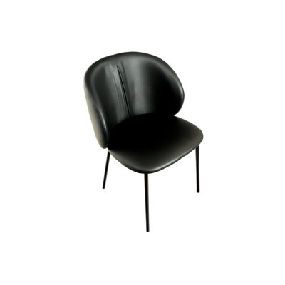 Kenwith 770.2cm H Upholstered Side Chair in Black