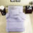 Modern Lavender Bedding Sets, Polyester Comforter With Heart Pillow For Family Room