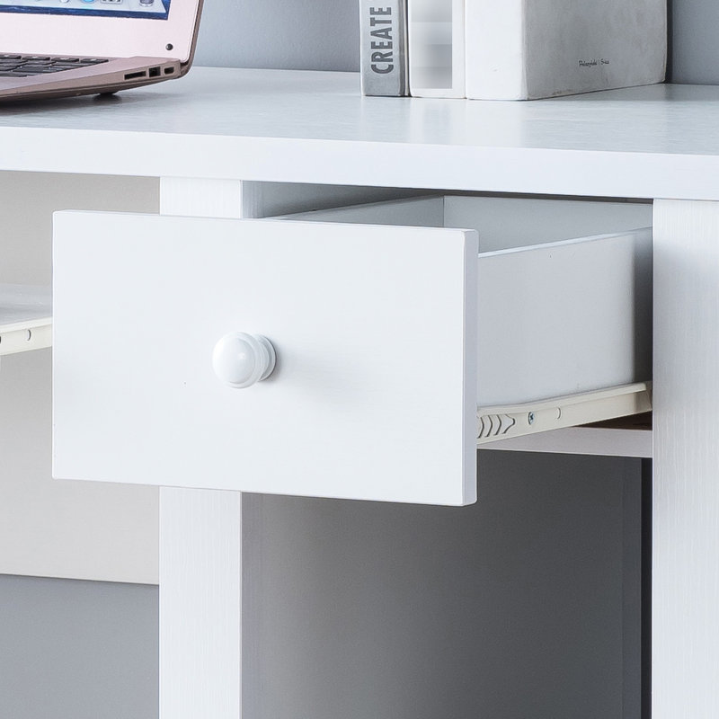 Table d'écriture pour ordinateur portable avec tiroir pour bureau / maison, 39 po