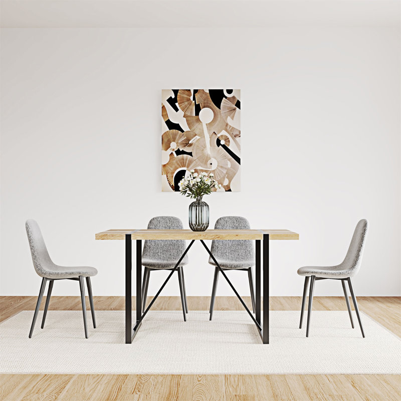Ensemble de 4 chaises de salle à manger rembourrées