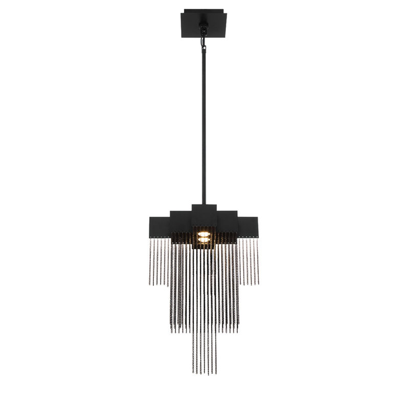 Luminaire suspendu 2 lumières , Noir, noir, noir, noir