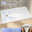 Base de douche rectangulaire en alcôve en acrylique l 60 po x P 36 po avec plateau de douche rectangulaire à seuil simple blanc brillant avec drain à gauche et jupe à 4 côtés-131661302