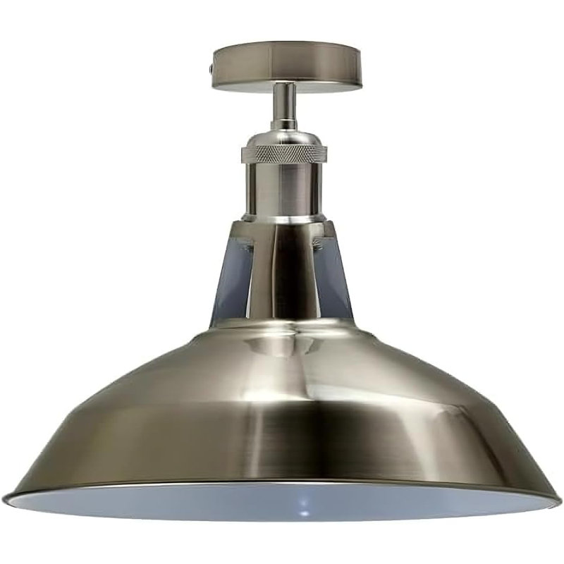 Semi Flush Mount, Satin Nickel