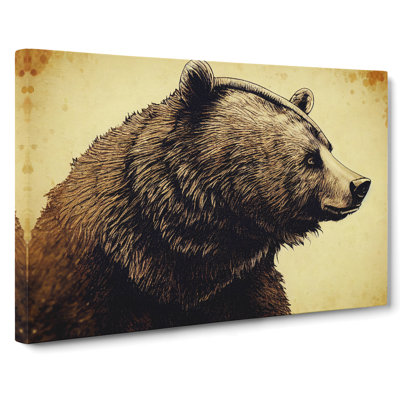 Glorious Bear - Wrapped Canvas Print
