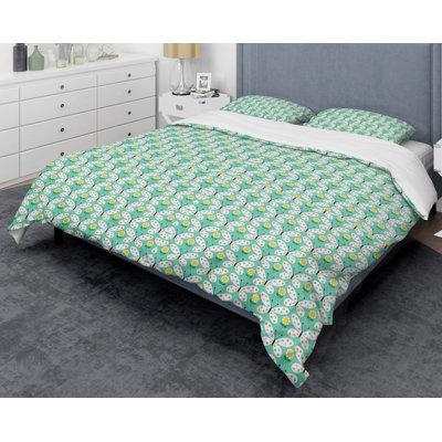 Retro Butterflies I - Ensemble de housse de couette à motif abstrait en microfibre