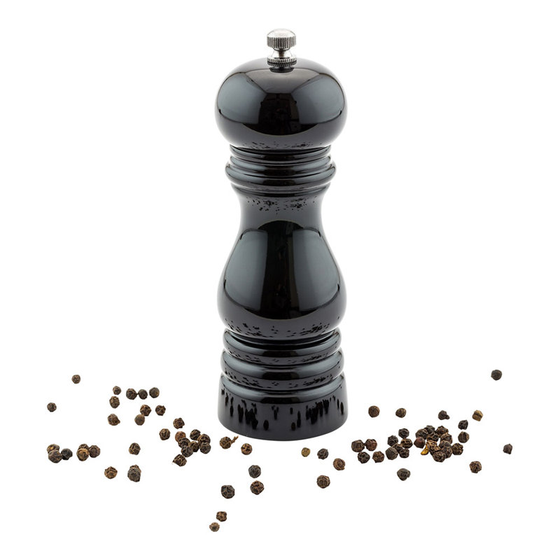 Pepper Mill, Black, 6" H x 2" W x 2" D