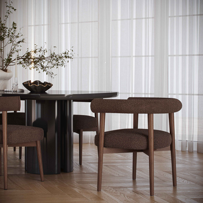 Chaise d'appoint Kason, Brun, Chocolat / Brun