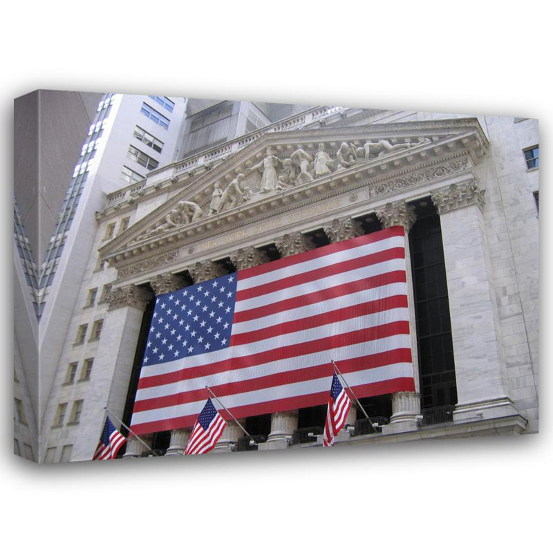 NYSE New York Stock Market, H 28 po x l 37 po