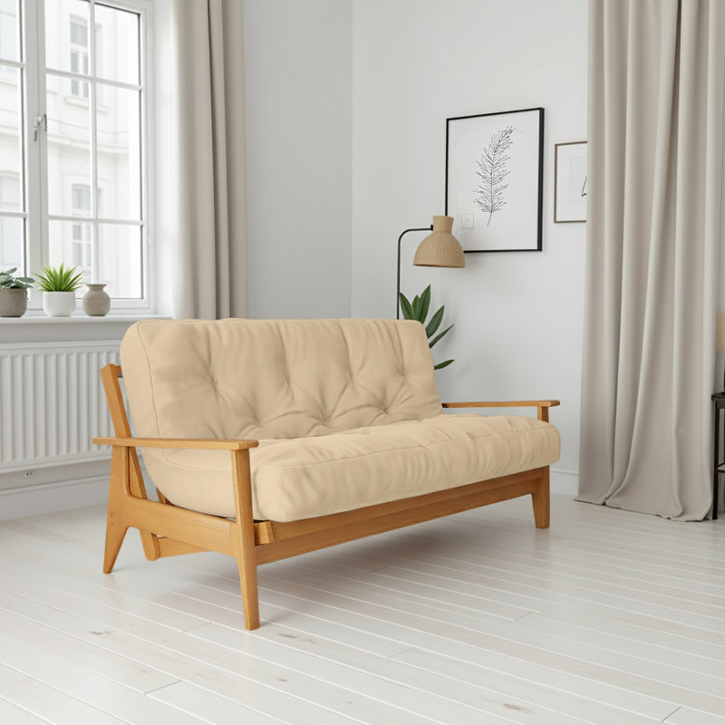 Matelas en mousse pour canapé-lit Futon de Lipson - , certifié CertiPUR-US, sans cadre, 8", Double, Beige