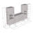 Cawanna 103" Modern Entertainment Center with High Gloss Finish-1426275457