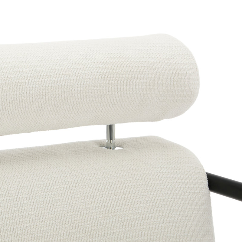 Fauteuil d'appoint Sinobi, Chenille blanche