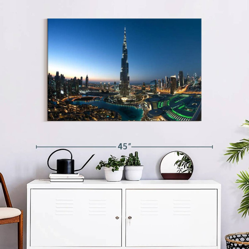 Dubai City Opulence, 26" H x 39" W