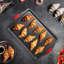 Ensemble de 3 plaques à pâtisserie antiadhésives avec poignées en silicone, plaques à biscuits en acier durable et plaque de cuisson